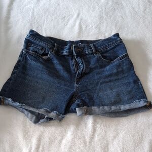 LOFT Dark Blue Jean Shorts